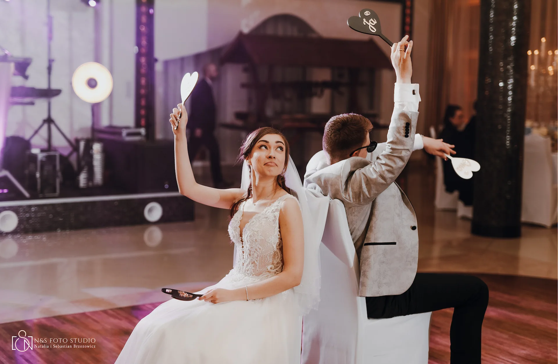 Test zgodności pary młodej zabawa weselna